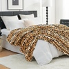image:imageCozy Bliss Leopard Print Fuzzy Throw Blanket for Couch  Thick Soft Warm Fleece Blankets for Room Decor for Kids Women Men Girls Brown Cheetah 5060Brown Leopard