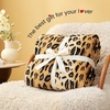 image:imageCozy Bliss Leopard Print Fuzzy Throw Blanket for Couch  Thick Soft Warm Fleece Blankets for Room Decor for Kids Women Men Girls Brown Cheetah 5060Brown Leopard