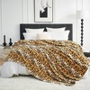 image:imageCozy Bliss Leopard Print Fuzzy Throw Blanket for Couch  Thick Soft Warm Fleece Blankets for Room Decor for Kids Women Men Girls Brown Cheetah 5060Brown Leopard