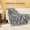 image:imageCozy Bliss Leopard Print Fuzzy Throw Blanket for Couch  Thick Soft Warm Fleece Blankets for Room Decor for Kids Women Men Girls Brown Cheetah 5060Silvery Leopard