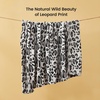image:imageCozy Bliss Leopard Print Fuzzy Throw Blanket for Couch  Thick Soft Warm Fleece Blankets for Room Decor for Kids Women Men Girls Brown Cheetah 5060Silvery Leopard