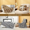 image:imageCozy Bliss Leopard Print Fuzzy Throw Blanket for Couch  Thick Soft Warm Fleece Blankets for Room Decor for Kids Women Men Girls Brown Cheetah 5060Silvery Leopard
