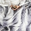 image:imageCozy Bliss Luxury Faux Fur Throw Blanket Animal Print Non Shedding Double Sided Sherpa Blankets Super Soft Fluffy Thick Warm Throws Home Decor for Christmas Couch Bed Sofa Women Grey 50x60 InchesGrey