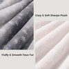 image:imageCozy Bliss Luxury Faux Fur Throw Blanket Animal Print Non Shedding Double Sided Sherpa Blankets Super Soft Fluffy Thick Warm Throws Home Decor for Christmas Couch Bed Sofa Women Grey 50x60 InchesGrey