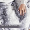 image:imageCozy Bliss Luxury Faux Fur Throw Blanket Animal Print Non Shedding Double Sided Sherpa Blankets Super Soft Fluffy Thick Warm Throws Home Decor for Christmas Couch Bed Sofa Women Grey 50x60 InchesGrey