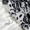 image:imageCozy Bliss Luxury Faux Fur Throw Blanket Animal Print Non Shedding Double Sided Sherpa Blankets Super Soft Fluffy Thick Warm Throws Home Decor for Christmas Couch Bed Sofa Women Grey 50x60 InchesSnow Leopard