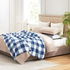 image:imageCozy Bliss Luxury Sherpa Throw Blanket for Couch Premium Reversible Buffalo Plaid Thick Throw Warm Cozy Soft Blanket for Home and Gifts Light Blue 50 x 60Buffalo Plaidnavy Blue