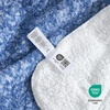 image:imageCozy Bliss Luxury Sherpa Throw Blanket for Couch Premium Reversible Buffalo Plaid Thick Throw Warm Cozy Soft Blanket for Home and Gifts Light Blue 50 x 60Mottled Navy Blue