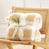 image:imageCozy Bliss Luxury Sherpa Throw Blanket for Couch Premium Reversible Buffalo Plaid Thick Throw Warm Cozy Soft Blanket for Home and Gifts Light Blue 50 x 60Buffalo Plaidbeige