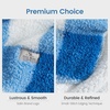 image:imageCozy Bliss Luxury Sherpa Throw Blanket for Couch Premium Reversible Buffalo Plaid Thick Throw Warm Cozy Soft Blanket for Home and Gifts Light Blue 50 x 60Buffalo Plaidlight Blue