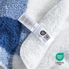 image:imageCozy Bliss Luxury Sherpa Throw Blanket for Couch Premium Reversible Buffalo Plaid Thick Throw Warm Cozy Soft Blanket for Home and Gifts Light Blue 50 x 60Buffalo Plaidnavy Blue