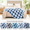 image:imageCozy Bliss Luxury Sherpa Throw Blanket for Couch Premium Reversible Buffalo Plaid Thick Throw Warm Cozy Soft Blanket for Home and Gifts Light Blue 50 x 60Buffalo Plaidnavy Blue