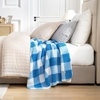image:imageCozy Bliss Luxury Sherpa Throw Blanket for Couch Premium Reversible Buffalo Plaid Thick Throw Warm Cozy Soft Blanket for Home and Gifts Light Blue 50 x 60Buffalo Plaidlight Blue