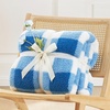 image:imageCozy Bliss Luxury Sherpa Throw Blanket for Couch Premium Reversible Buffalo Plaid Thick Throw Warm Cozy Soft Blanket for Home and Gifts Light Blue 50 x 60Buffalo Plaidlight Blue