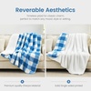 image:imageCozy Bliss Luxury Sherpa Throw Blanket for Couch Premium Reversible Buffalo Plaid Thick Throw Warm Cozy Soft Blanket for Home and Gifts Light Blue 50 x 60Buffalo Plaidlight Blue