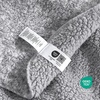 image:imageCozy Bliss Luxury Sherpa Throw Blanket for Couch Premium Reversible Buffalo Plaid Thick Throw Warm Cozy Soft Blanket for Home and Gifts Light Blue 50 x 60Mottled Grey