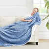 image:imageCozy Bliss Luxury Sherpa Throw Blanket for Couch Premium Reversible Buffalo Plaid Thick Throw Warm Cozy Soft Blanket for Home and Gifts Light Blue 50 x 60Mottled Navy Blue