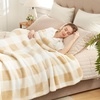 image:imageCozy Bliss Luxury Sherpa Throw Blanket for Couch Premium Reversible Buffalo Plaid Thick Throw Warm Cozy Soft Blanket for Home and Gifts Light Blue 50 x 60Buffalo Plaidbeige