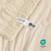 image:imageCozy Bliss Seersucker Cooling Comforter Queen Size QMax 045 Reversible Lightweight Cooling Blanket Breathable Silk Smooth Summer Bedding Quilt for Hot Sleepers Night Sweats Dark GreyKhaki