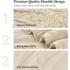 image:imageCozy Bliss Seersucker Cooling Comforter Queen Size QMax 045 Reversible Lightweight Cooling Blanket Breathable Silk Smooth Summer Bedding Quilt for Hot Sleepers Night Sweats Dark GreyKhaki