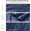 image:imageCozy Bliss Seersucker Cooling Comforter Queen Size QMax 045 Reversible Lightweight Cooling Blanket Breathable Silk Smooth Summer Bedding Quilt for Hot Sleepers Night Sweats Dark GreyNavy Blue