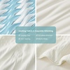 image:imageCozy Bliss Seersucker Cooling Comforter Queen Size QMax 045 Reversible Lightweight Cooling Blanket Breathable Silk Smooth Summer Bedding Quilt for Hot Sleepers Night Sweats Dark GreyWhite