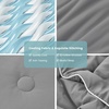 image:imageCozy Bliss Seersucker Cooling Comforter Queen Size QMax 045 Reversible Lightweight Cooling Blanket Breathable Silk Smooth Summer Bedding Quilt for Hot Sleepers Night Sweats Dark GreyDark Grey