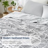 image:imageCozy Bliss Seersucker Cooling Comforter Queen Size QMax 045 Reversible Lightweight Cooling Blanket Breathable Silk Smooth Summer Bedding Quilt for Hot Sleepers Night Sweats Dark GreyCationic Dyed Grey
