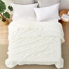 image:imageCozy Bliss Seersucker Cooling Comforter Queen Size QMax 045 Reversible Lightweight Cooling Blanket Breathable Silk Smooth Summer Bedding Quilt for Hot Sleepers Night Sweats Dark GreyWhite