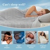 image:imageCozy Bliss Seersucker Cooling Comforter Queen Size QMax 045 Reversible Lightweight Cooling Blanket Breathable Silk Smooth Summer Bedding Quilt for Hot Sleepers Night Sweats Dark GreyLight Grey