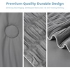 image:imageCozy Bliss Seersucker Cooling Comforter Queen Size QMax 045 Reversible Lightweight Cooling Blanket Breathable Silk Smooth Summer Bedding Quilt for Hot Sleepers Night Sweats Dark GreyVertical Striped Grey