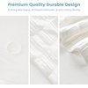 image:imageCozy Bliss Seersucker Cooling Comforter Queen Size QMax 045 Reversible Lightweight Cooling Blanket Breathable Silk Smooth Summer Bedding Quilt for Hot Sleepers Night Sweats Dark GreyVertical Striped White