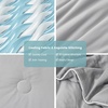 image:imageCozy Bliss Seersucker Cooling Comforter Queen Size QMax 045 Reversible Lightweight Cooling Blanket Breathable Silk Smooth Summer Bedding Quilt for Hot Sleepers Night Sweats Dark GreyLight Grey