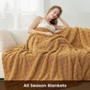 image:imageCozy Bliss Ultrasoft Waffle Throw Blanket Fluffy Cute Plush Blanket for Couch Bed Modern Home Accent Portable for Picnic or Outdoor Brown 50x60Brown