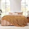 image:imageCozy Bliss Ultrasoft Waffle Throw Blanket Fluffy Cute Plush Blanket for Couch Bed Modern Home Accent Portable for Picnic or Outdoor Brown 50x60Brown
