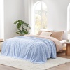 image:imageCozy Bliss Ultrasoft Waffle Throw Blanket Fluffy Cute Plush Blanket for Couch Bed Modern Home Accent Portable for Picnic or Outdoor Brown 50x60Light Blue