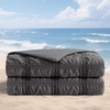 image:imageCozy Bliss Cooling Comforter Seersucker Plaid Queen Size QMax 045 Lightweight Cooling Blanket Breathable Silk Smooth Summer Bedding Quilt for Hot Sleepers Night Sweats Dark GrayDark Grey