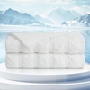 image:imageCozy Bliss Cooling Comforter Seersucker Plaid Queen Size QMax 045 Lightweight Cooling Blanket Breathable Silk Smooth Summer Bedding Quilt for Hot Sleepers Night Sweats Dark GrayWhite