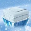 image:imageCozy Bliss Cooling Comforter Twin Size Cooling Blankets for Hot Sleepers and Night Sweats Blue Summer Comforter for Twin Size Bed Breathable Soft Lightweight Silk SmoothBlue