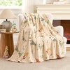 image:imageCozy Bliss Gnome Patriotic Throw Blanket  Ultra Soft MilkyPlush Fleece Blanket for Couch Sofa amp Bed Americana Home Decor Lightweight Cozy Blanket for All Seasons Blue 50x60Spring Gnome Beige