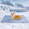 image:imageCozy Bliss Leakproof Cooling Blanket for Medium Dogs  QMax 05 Durable amp Washable Dog Cooling Mat for Hot Weather Soft Pet Throw amp Couch Protector for Dogs amp Cats 30x40 Inch Heather Silver GreyHeather Haze Blue