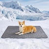 image:imageCozy Bliss Leakproof Cooling Blanket for Medium Dogs  QMax 05 Durable amp Washable Dog Cooling Mat for Hot Weather Soft Pet Throw amp Couch Protector for Dogs amp Cats 30x40 Inch Heather Silver GreyHeather Charcoal Grey