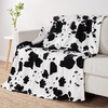 image:imageCozy Bliss Leopard Print Fuzzy Throw Blanket for Couch  Thick Soft Warm Fleece Blankets for Room Decor for Kids Women Men Girls Brown Cheetah 5060Black White