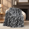 image:imageCozy Bliss Luxury Faux Fur Throw Blanket Animal Print Non Shedding Double Sided Sherpa Blankets Super Soft Fluffy Thick Warm Throws Home Decor for Christmas Couch Bed Sofa Women Grey 50x60 InchesSnow Leopard