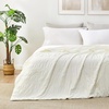 image:imageCozy Bliss Seersucker Cooling Comforter Queen Size QMax 045 Reversible Lightweight Cooling Blanket Breathable Silk Smooth Summer Bedding Quilt for Hot Sleepers Night Sweats Dark GreyWhite