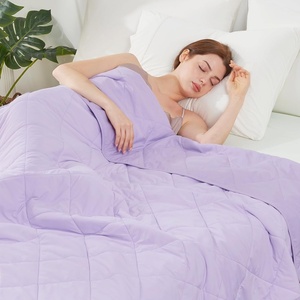image:imageCozy Bliss Cooling Blanket for Hot Sleepers Queen Size QMax 045 Cooling Comfort Cold Blankets for Night Sweats Sleeping UltraCool Lightweight Breathable Blanket for Bed Mist GreyPurple