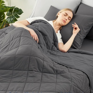 image:imageCozy Bliss Cooling Blanket for Hot Sleepers Queen Size QMax 045 Cooling Comfort Cold Blankets for Night Sweats Sleeping UltraCool Lightweight Breathable Blanket for Bed Mist GreyCharcoal Grey