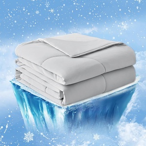 image:imageCozy Bliss Cooling Comforter Twin Size Cooling Blankets for Hot Sleepers and Night Sweats Blue Summer Comforter for Twin Size Bed Breathable Soft Lightweight Silk SmoothGray