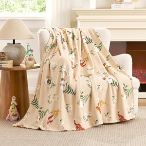 image:imageCozy Bliss Gnome Patriotic Throw Blanket  Ultra Soft MilkyPlush Fleece Blanket for Couch Sofa amp Bed Americana Home Decor Lightweight Cozy Blanket for All Seasons Blue 50x60Spring Gnome Beige