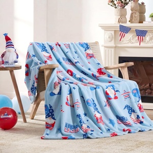 image:imageCozy Bliss Gnome Patriotic Throw Blanket  Ultra Soft MilkyPlush Fleece Blanket for Couch Sofa amp Bed Americana Home Decor Lightweight Cozy Blanket for All Seasons Blue 50x60Blue